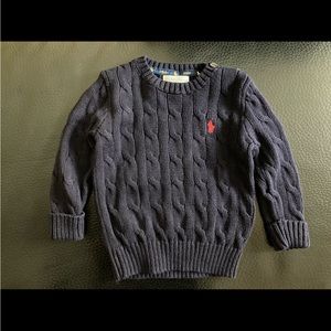 Ralph Lauren Baby Boys Classic Knitted Sweater, 12M, Navy
